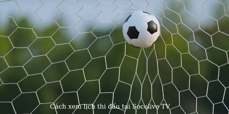 Cách xem lịch thi đấu tại socolive TV