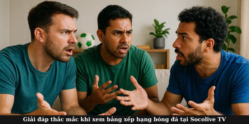 Socolive giải đáp thắc mắc của người dùng về BXH